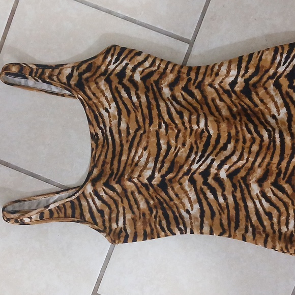 AKIRA Womens Tiger Print Sleeveless Pants Jumpsuit - Picture 4 of 5